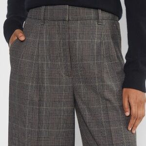 Aritzia Wilfred Plaid Wide-Leg Pants
